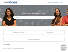 Tablet Screenshot of help.targetsolutions.com